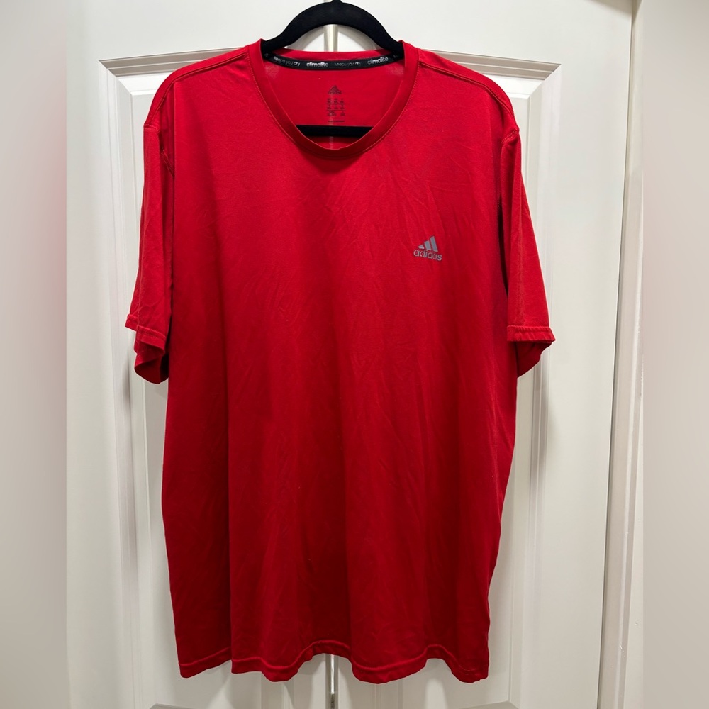 Adidas Climalite Men's Bold Red Short Sleeve Tee XXL